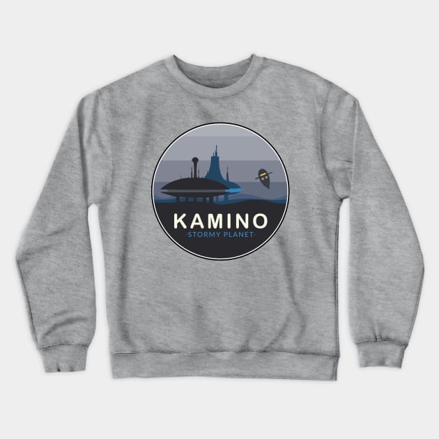 Kamino Stormy Planet Crewneck Sweatshirt by Space Club